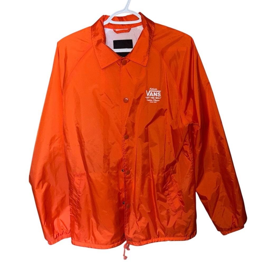 Vans Orange Windbreaker Jacket